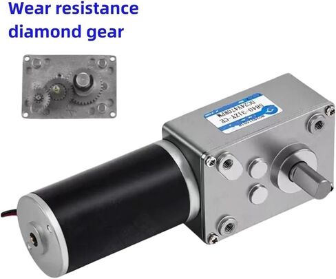 Gear Motor 5840-31ZY DC 12V 24V Reduction Gear Motor Large Torque High Power 2-70kg 7RPM-470RPM Worm Gear Motor Reversed Motor(24V,16 RPM) in Kuwait
