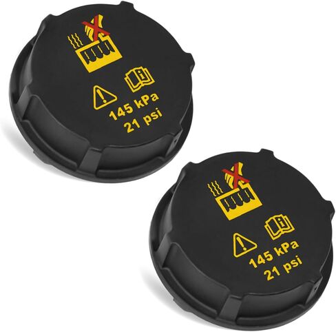 2 Pcs DG93-8101-AA Coolant Reservoir Caps Replacement for Ford Fiesta, Focus, Mondeo, Transit, Edge, F-150 & Lincoln Models in Saudi Arabia