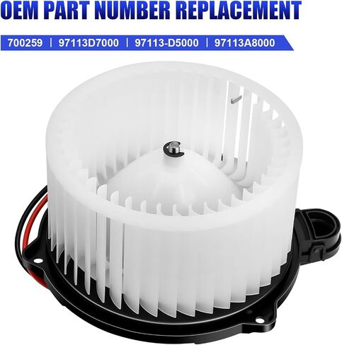 Front AC Heater Blower Motor with Fan Fits for 2011 2012 2013 2014 2015 2016 Hyundai Elantra Sonata Azera Equus Kia Optima Forte Forte5 Cadenza Replaces 700259 971132Y000 in Saudi Arabia