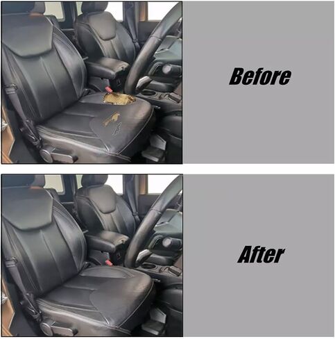 SecosAutoparts #X9 Black Front Driver Side Bottom Replacement Microfiber Leather Seat Cover Compatible with Jeep Wrangler Rubicon 2013 2014 2015 2016 2017 in Saudi Arabia