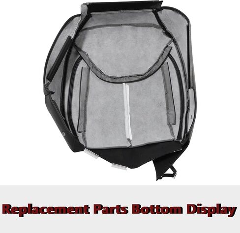 SecosAutoparts #X9 Black Front Driver Side Bottom Replacement Microfiber Leather Seat Cover Compatible with Jeep Wrangler Rubicon 2013 2014 2015 2016 2017 in Saudi Arabia