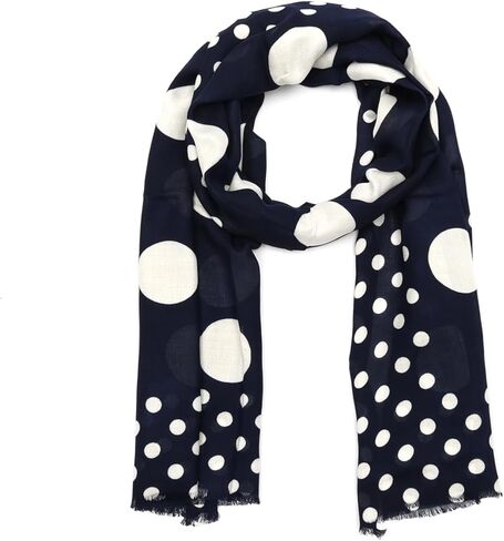 kate spade new york Women's Breezy Dot Viscose Oblong Scarf, Stylish & Lightweight Fashion Accessory in Kuwait