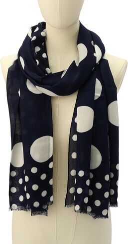 kate spade new york Women's Breezy Dot Viscose Oblong Scarf, Stylish & Lightweight Fashion Accessory in Kuwait