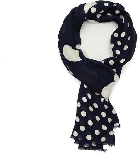 kate spade new york Women's Breezy Dot Viscose Oblong Scarf, Stylish & Lightweight Fashion Accessory in Kuwait