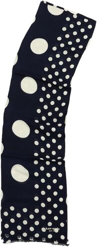 kate spade new york Women's Breezy Dot Viscose Oblong Scarf, Stylish & Lightweight Fashion Accessory in Kuwait