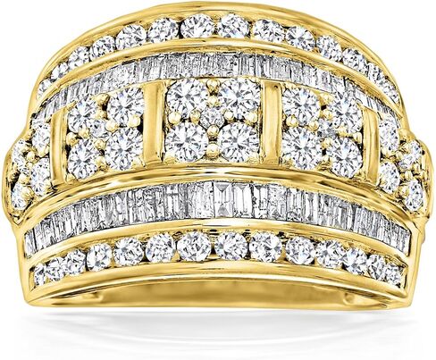 Ross-Simons 2.00 CT. T.W. الرغيف الفرعي وحلقة مستديرة من الدرج الماسي في الذهب 18 كيلو بايت على الجنيه الاسترليني in Saudi Arabia
