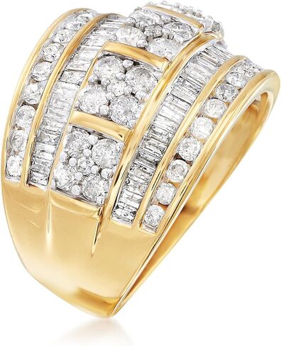 Ross-Simons 2.00 CT. T.W. الرغيف الفرعي وحلقة مستديرة من الدرج الماسي في الذهب 18 كيلو بايت على الجنيه الاسترليني in Saudi Arabia