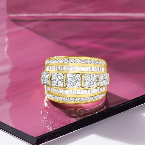 Ross-Simons 2.00 CT. T.W. الرغيف الفرعي وحلقة مستديرة من الدرج الماسي في الذهب 18 كيلو بايت على الجنيه الاسترليني in Saudi Arabia