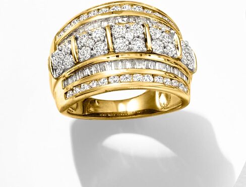 Ross-Simons 2.00 CT. T.W. الرغيف الفرعي وحلقة مستديرة من الدرج الماسي في الذهب 18 كيلو بايت على الجنيه الاسترليني in Saudi Arabia