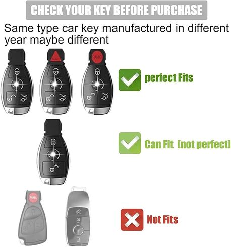 Gematay for Toyota Key Fob Cover Compatible with Corolla 2014 2015 2016 2017 2018 2019 Camry 2014-2017 Tacoma 2016-2018 Smart Key Protector in Kuwait