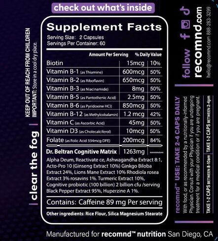 Clear Focus Cognitive Supplement - Increasing Brain Function, Mental Energy, Memory and More in Saudi Arabia
