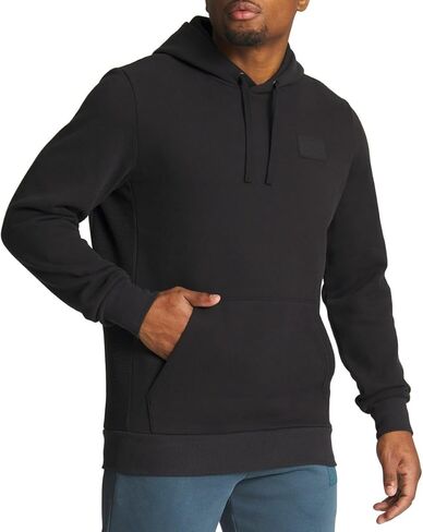 Puma Men's Pullover fit kangaroo Pocket Hoodie (أسود ، متوسط) in Saudi Arabia