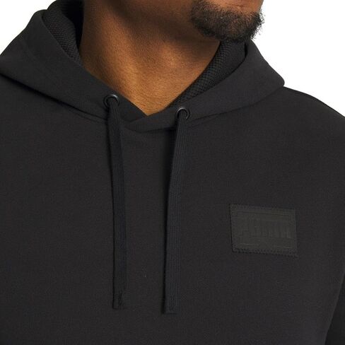 Puma Men's Pullover fit kangaroo Pocket Hoodie (أسود ، متوسط) in Saudi Arabia