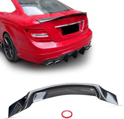 أجنحة سبويلر خلفية لسيارة Mercedes Benz S Class W222 Sedan (2014-2020) S450 S550 S560 S63 4 Door 2015 2016 2017 2018 2019 غطاء صندوق السيارة الخلفي، أسود لامع in Saudi Arabia