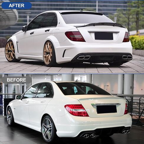 أجنحة سبويلر خلفية لسيارة Mercedes Benz S Class W222 Sedan (2014-2020) S450 S550 S560 S63 4 Door 2015 2016 2017 2018 2019 غطاء صندوق السيارة الخلفي، أسود لامع in Saudi Arabia