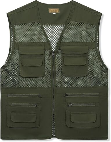 AOTORR MEN FORMITION FIRISHING SET خفيفة الوزن في الهواء الطلق SAFARI السفر متعددة الجيوب جاكيت in Kuwait