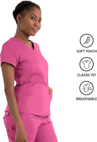 Maevn Women's Blossom Signature Ladies Functional V-Neck Top in Saudi Arabia