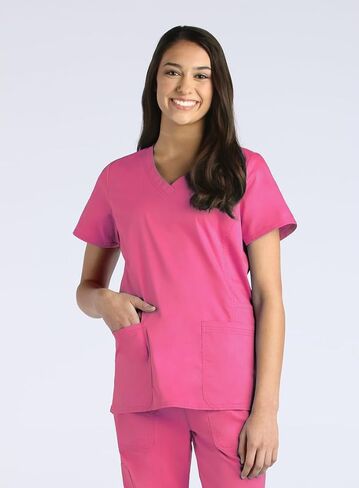 Maevn Women's Blossom Signature Ladies Functional V-Neck Top in Saudi Arabia
