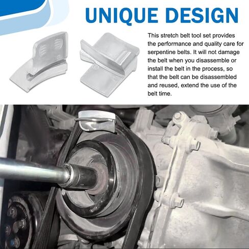 2pcs stretch belt mate kit ، أداة حزام السربنتين ، مزيل أحزمة المعادن ، أداة تثبيت مزيل الحزام الشامل للسيارات ، الشاحنات ، العربة ، أدوات السيارات وغيرها من أدوات السيارات in Saudi Arabia