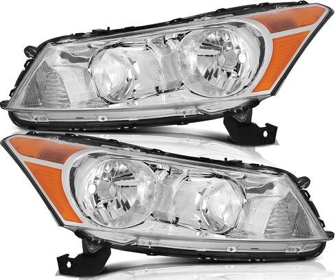 مجموعة المصباح في هوندا من أجل اتفاق 2008-2012 Chrome Housing Amber Reflector Clear Lens Driver و Massenger Side in Kuwait
