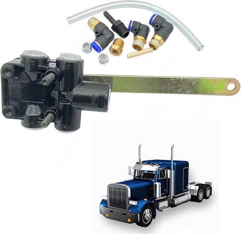 صمام تسوية التحكم في الارتفاع 1/4 "منفذ NPT متوافق مع شاحنة بيتربيلت 335 337 348 357 359 377 378 379 567 579 587 استبدال HV9990 334-1974 S25395 in Kuwait