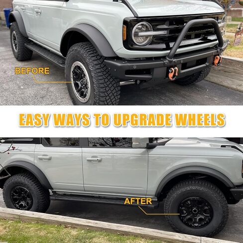 5X Bead Lock Wheel Trim Rings Red Kit Fit for 2021-2024 Ford Bronco Sasquatch Package Beauty Rings in Kuwait