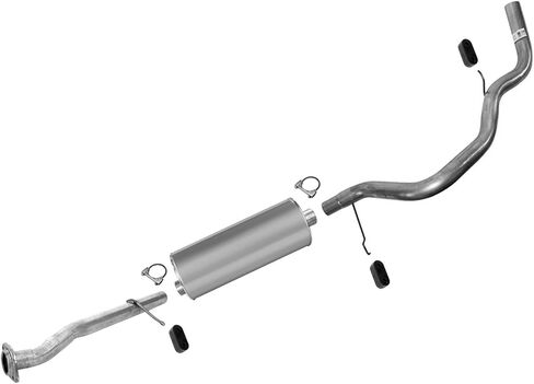 Single Outlet Muffler Exhaust Pipe System Replacement Parts For Chevrolet Suburban 2001-2006 5.3L in Saudi Arabia