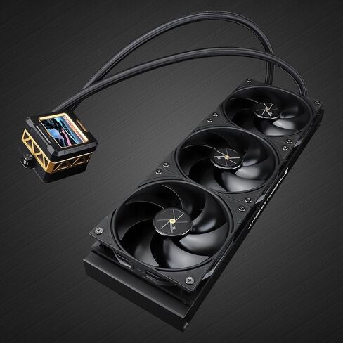 Thermalright FW 240 Black-240mm AIO CPU Liquid Cooler,IPS LCD Screen with 320 * 240 Resolution,for AM4/AM5&Intel LGA1700,"2.4 inch"Magnet-Absorbent LCD Screen for Images -Black in Kuwait