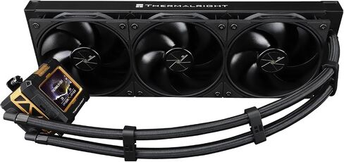 Thermalright FW 240 Black-240mm AIO CPU Liquid Cooler,IPS LCD Screen with 320 * 240 Resolution,for AM4/AM5&Intel LGA1700,"2.4 inch"Magnet-Absorbent LCD Screen for Images -Black in Kuwait