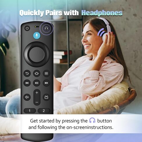 Replacement Voice Remote Control L5B83H Fit for Fire AMZ 2nd Gen Smart TVs Cube and TV Stick, 1st Gen Smart TVs Cube, Smart TVs Stick 4K, Smart TVs Stick Lite, 3rd Gen Smart TVs in Saudi Arabia