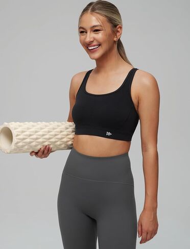 حمالة صدرية رياضية من Yvette Women Sports Bra مع Jacquard Back Panel and Cross Straps for Litness ، Gym in Saudi Arabia