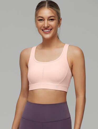 Yvette Women's Sports Bra Breathable Yoga Bra with Jacquard Back Panel & Cross Straps for Fitness,Gym in Saudi Arabia