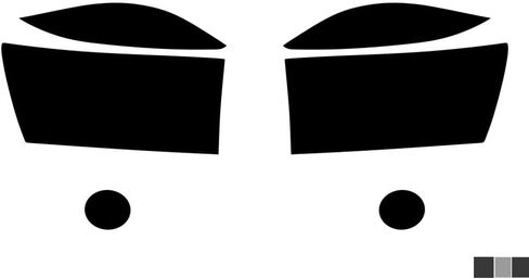 يتوافق صبغة المصباح الأمامي Rvinyl مع Dodge Ram 2006-2008 - Clear in Saudi Arabia