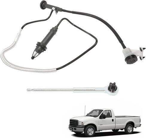 Clutch Master Cylinder Slave Cylinder for 1999-2007 F-250 Super Duty F-350 Super Duty F-450 Super Duty F-550 Super Duty 7.3L V8, 6.0L V8 DIESEL CC649021 136.65620 in Saudi Arabia
