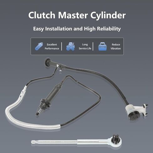 Clutch Master Cylinder Slave Cylinder for 1999-2007 F-250 Super Duty F-350 Super Duty F-450 Super Duty F-550 Super Duty 7.3L V8, 6.0L V8 DIESEL CC649021 136.65620 in Saudi Arabia