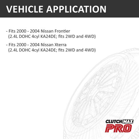 مجموعة قابض Clutchmaxpro Heavy Duty OEM متوافقة مع 2000 2001 2002 2003 2004 Nissan Frontier Xterra 2.4L 4Cyl KA24DE (CP06061HD-CK) in Saudi Arabia