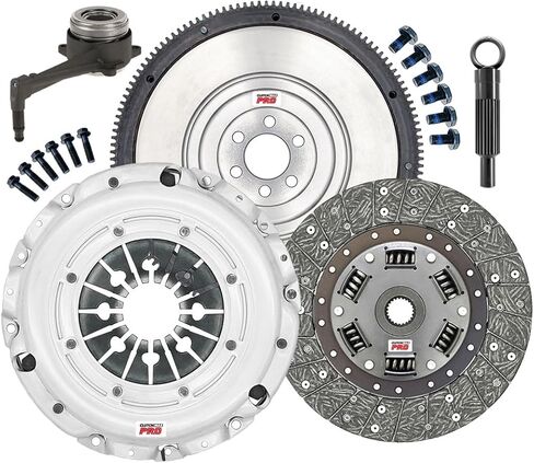 مجموعة قابض Clutchmaxpro OEM Hight Duty مع دولاب الموازنة مع أسطوانة العبيد متوافقة مع 2006-2008 A3 VW EOS GTI Jetta Passat MK5 2.0L TRBO TSFI 8P (CP17267HDWSFW-CK) in Saudi Arabia