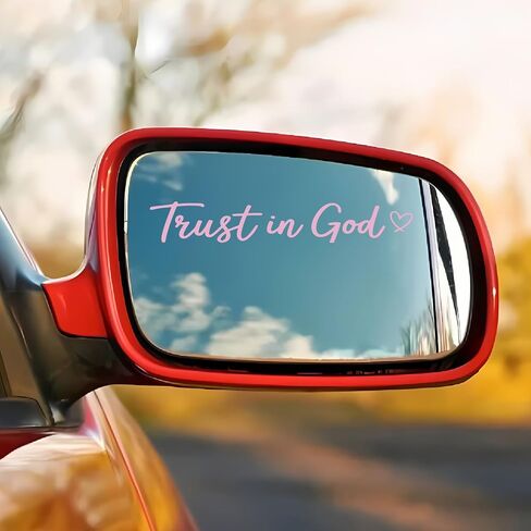 2X WhiteTrust in God Decal For Car, Jesus Stickers, Christian Bumper Stickers, Religious Car Accessories, 'Do You Follow Jesus This Close' Decal in Saudi Arabia