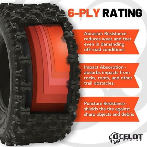 OCELOT P357 REAT 20X11X8 ATV TIRES GNCC HOLESHOT Sport RAZR Style 6-ply BIAS BIAS in Saudi Arabia