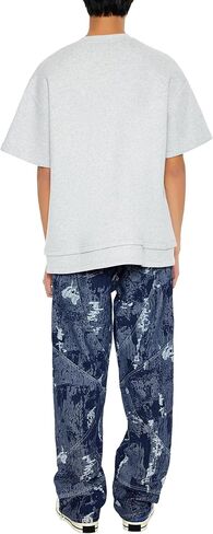 Forever 21 Men's Jacquard Abstract Mid-Rise Jeans in Saudi Arabia