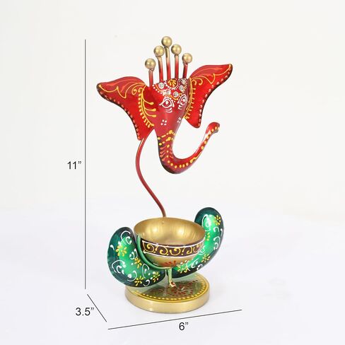 حامل شمعة Tealight المعدنية | حامل شمعة DIYA لديكور المنزل | التصميم الشبكي | ديكور ديني ديني أنيقة لغرفة المعيشة ، غرفة بوجا والمهرجانات | قطعة زخرفية فريدة من نوعها لماندير in Saudi Arabia