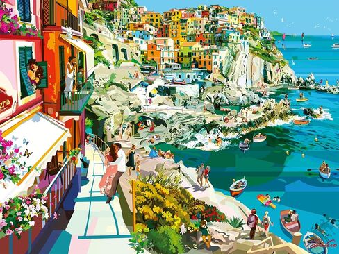 Ravensburger Romance in Cinque Terre 1500 Piece Jigsaw Puzzle for Adults - 16953 - Every Piece is Unique, Softclick Technology Means Pieces Fit Together Perfectly in Saudi Arabia