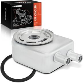 A-Premium Engine Oil Cooler Compatible with Hyundai Elantra N 2022-2023, Sonata 2018-2019, Santa Fe 2019-2020, Tucson, Veloster N, Kona N & Kia Optima, Sorento, Sportage, Stinger & Genesis G70 in Kuwait