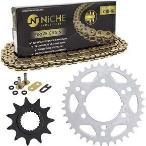NICHE Drive Sprocket Chain Combo for Polaris Trail Blazer 250 Front 11 Rear 36 Tooth 520V O-Ring 78 Links in Kuwait