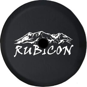 JL Prepr Tyre Cover Rubicon Mountain Schoice Universal Fit for Size JL 33 Inch Black in Kuwait