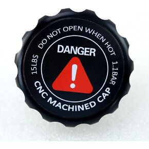 Radiator Cap, Universal Aluminum Weld on Cooling Radiator Black Cap (1.1 Bar) in Kuwait