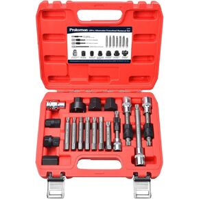 مجموعة أدوات بكرة المولد 18 قطعة من بروكومون، أداة إزالة بكرة المولد، مجموعة أدوات مجموعة مقابس الإدخال - أداة سحب وفصل بكرة السيارة in Kuwait