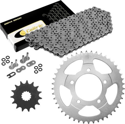 سلسلة محرك Caltric O-Ring و Kit Sprockets متوافقة مع Suzuki SV650 SV650A SV650S 1999-2012 in Kuwait