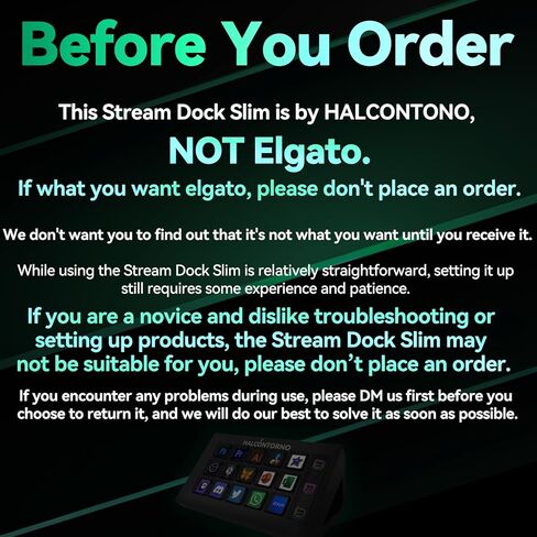 HALCONTORNO Stream Dock N3E - Steam Deck with 3 Knobs for PC Mac, Wired Live Streaming Controller for Content Creators Gamers, Programmable Macro Keyboard, Gaming Setup Accessories, OBS Studio YouTube in Kuwait