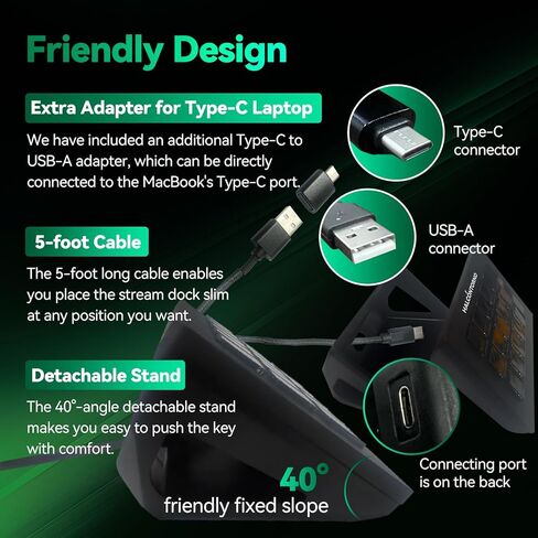 HALCONTORNO Stream Dock N3E - Steam Deck with 3 Knobs for PC Mac, Wired Live Streaming Controller for Content Creators Gamers, Programmable Macro Keyboard, Gaming Setup Accessories, OBS Studio YouTube in Kuwait